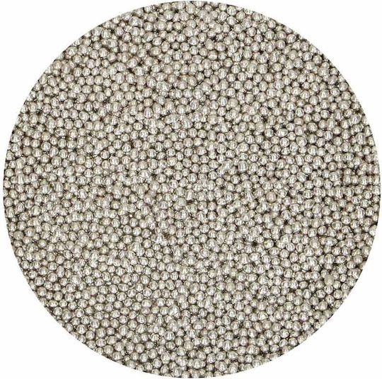 Mini Perle De Zahăr Argintii 80 Grame