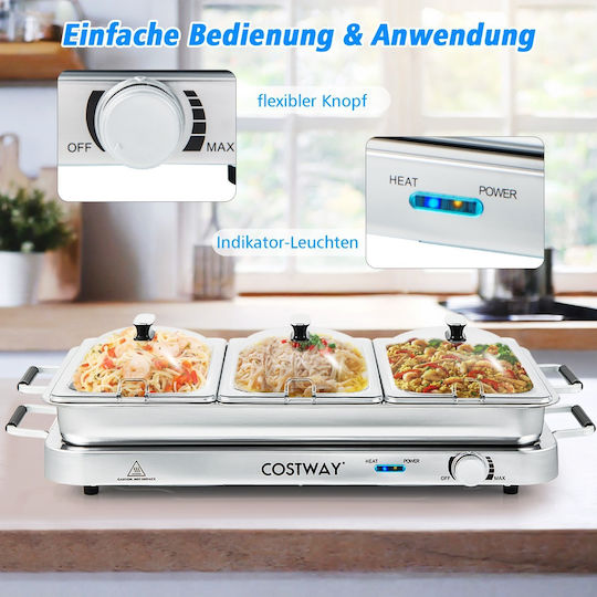 Costway Teppanyaki Σκεύος 48x26.5εκ.