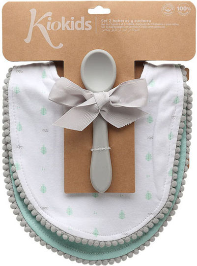 Kiokids Impermeabila Bavetă material textil Mentă 3buc