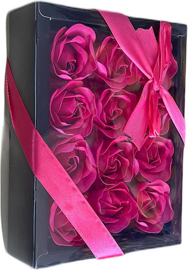 Roses Soap Red Flowers Box Pink Fuchsia Roses 20x15cm
