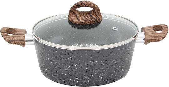 TnS Marble Deep Pot made of Aluminum 22cm