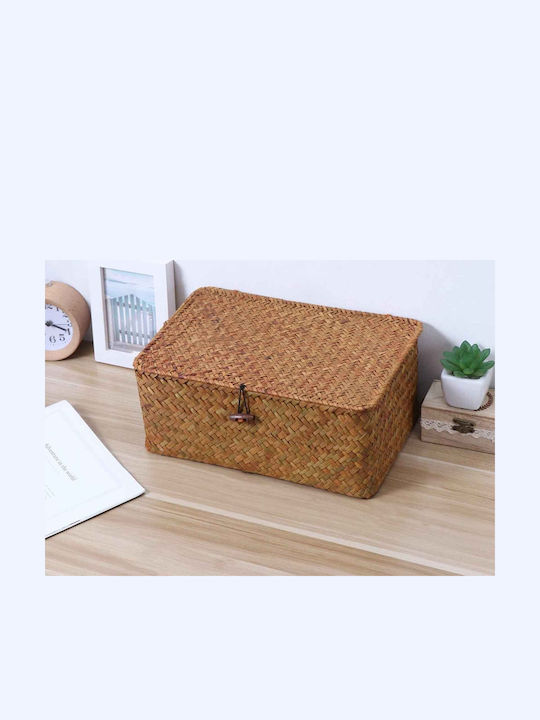 Пластмаса Кутия за съхранение с капак 39x28x18см 1бр