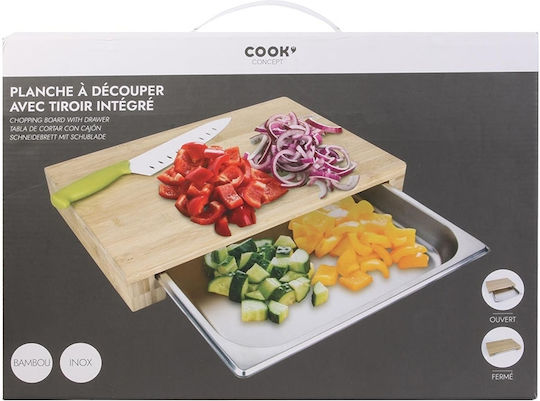 Cook Concept Επιφάνεια Κοπής Ξύλινη Καφέ
