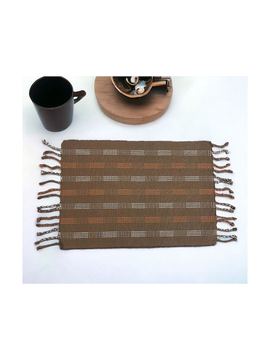 Linea Home Inter Placemat Fabric Brown 48x33cm 1pcs