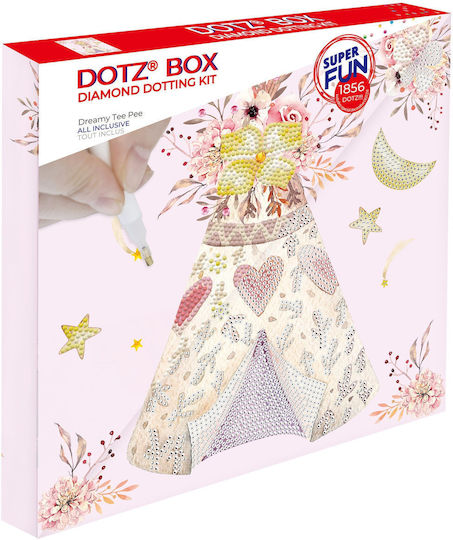 Diamond Dotz Diamond Painting Kit with Frame Dreamy Tee Pee DBX.046