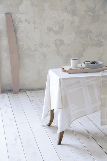 Nima La Pintura Placemat Fabric White 50x35cm 2pcs
