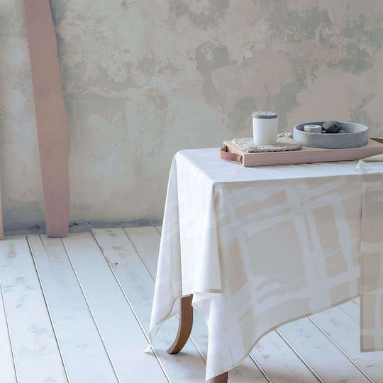 Nima La Pintura Placemat Fabric White 50x35cm 2pcs
