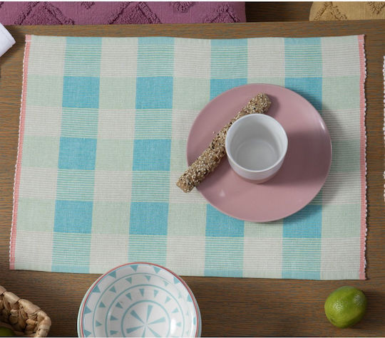Nef-Nef Homeware Σουπλά Υφασμάτινο Μωβ 48x33cm 2τμχ