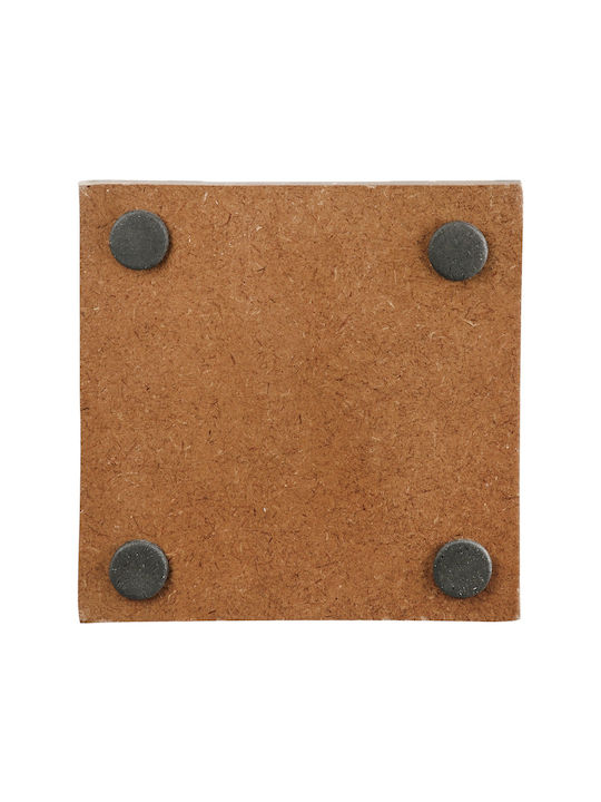 ArteLibre Untersetzer Hölzernes Braun 10x5cm 4Stück