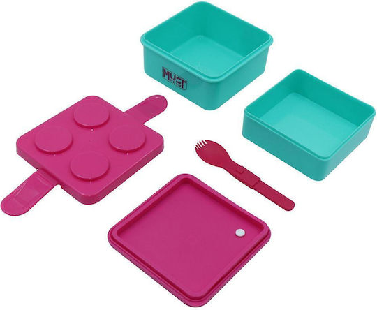 Must Team Lunchbox Kunststoff Grün Geeignet für die Mikrowelle 850ml 1Stück