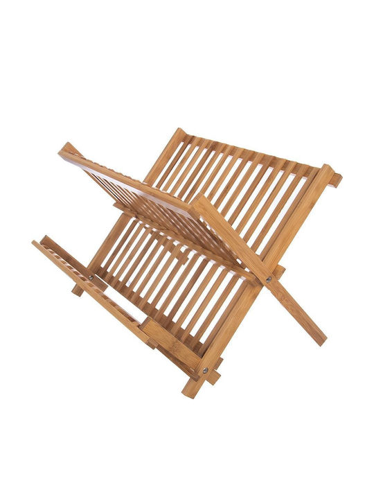 KING Hoff Στραγγιστήρι Νεροχύτη Ξύλινο Μπεζ 40x33x24cm