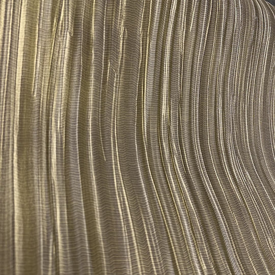 Anflihe Tapete Wand Beige Gold Geknitterte Optik 14008 70cm × 10m