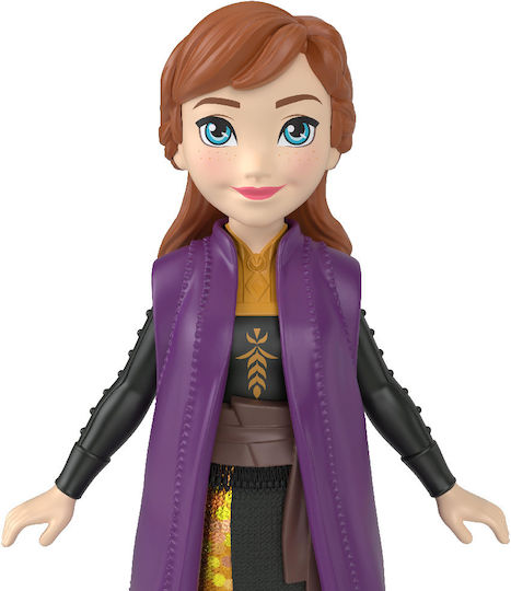 Mattel Disney Princess Frozen Anna Small Doll Black Dress for Ages 3+ 9cm Miscellaneous Designs