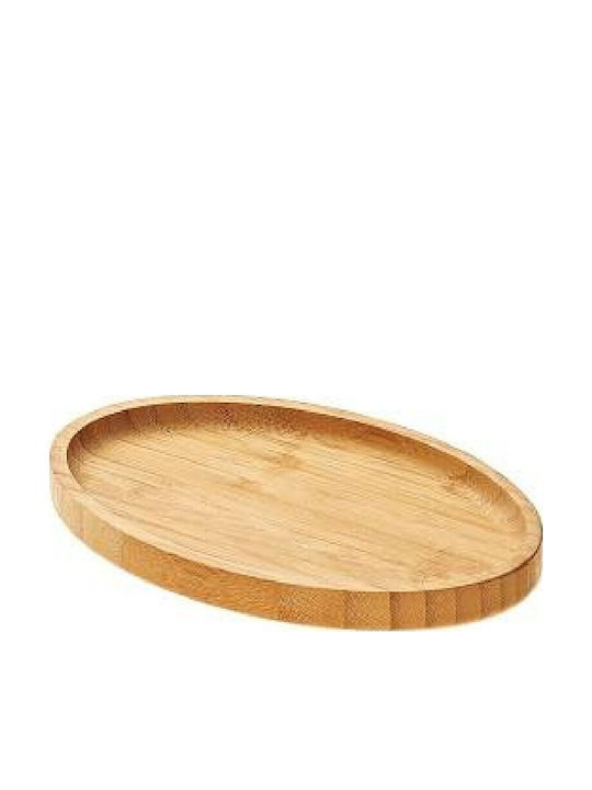 Leone Platou de Servire Oval Lemn Maro 32x24buc 1buc