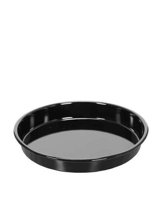 TnS Aluminum Baking Pan with Enamel Interior Coating Black