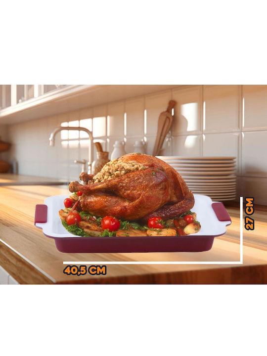 Ertone Aluminum Rectangular Baking Pan with Ceramic Coating 40.5x27cm