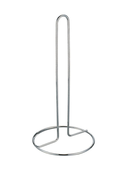Homestyle Βάση για Χαρτί Κουζίνας Μεταλλική Ασημί 14.5x14.5x29cm 908155