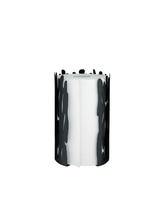 Alessi Papierhandtuchhalter Schwarz 15.5x24x24cm Barkroll