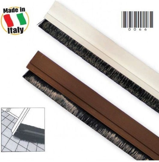 Viosarp Stafflex Jumbo Rod Draft Stopper Door with Brush in White Color