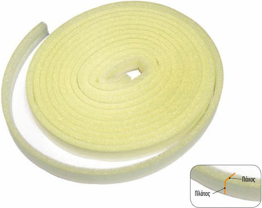 Bostik Den Braven Schaumstoff Selbstklebendes Band Zugluftstopper Fenster / Tür in Weiß Farbe 8mx0.15cm