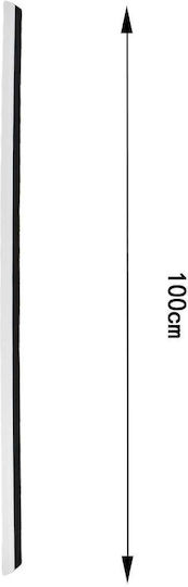 Tpster Draft Stopper Door with Brush in White Color