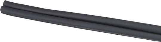 Weather Strip D-shape Black 3m 2pcs Kinzo 8711252498874