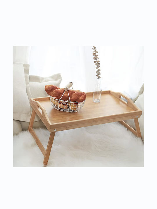 Wooden Rectangular Serving Tray in Brown Color 73x31x21cm ΑΤ0025052 1pcs