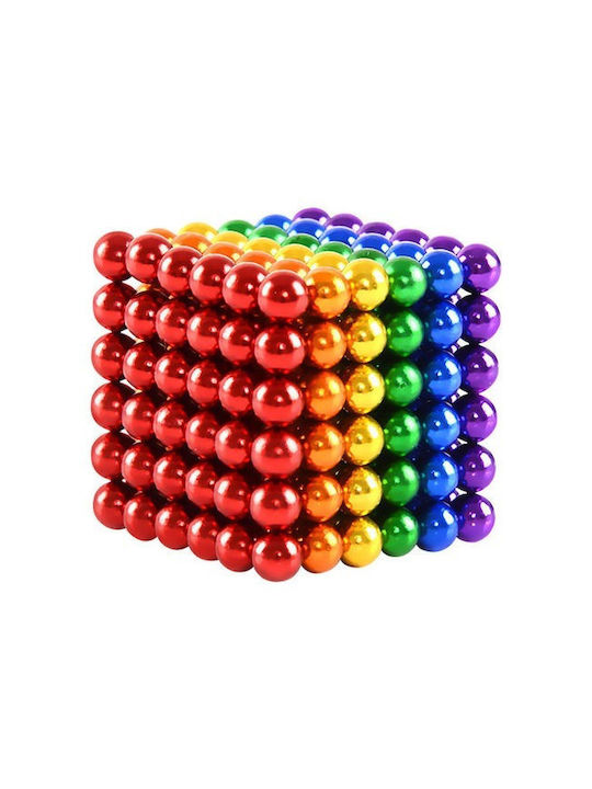 3D Cyber Cube Μαγνητικές Μπίλιες για Διακόσμηση Γραφείου από Μέταλλο 3x3εκ. (Διάφορα Χρώματα)
