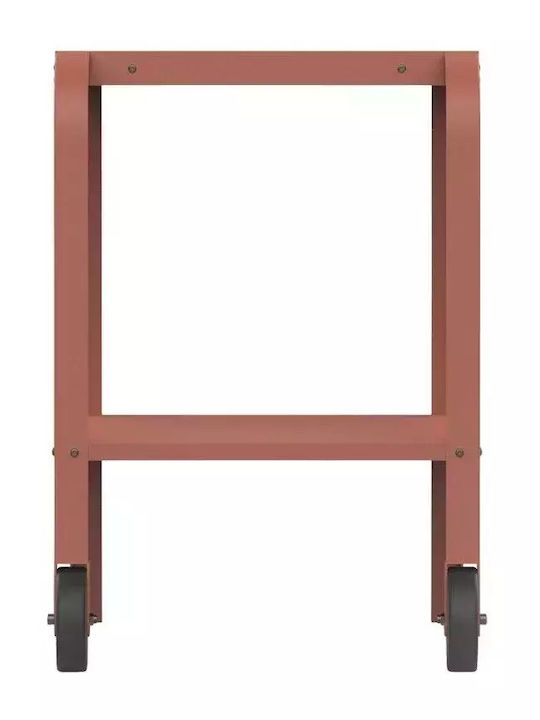 Ziipa Metallisches Küchenregal Mit 2 Ebenen Rote 73.2x50.8x87cm