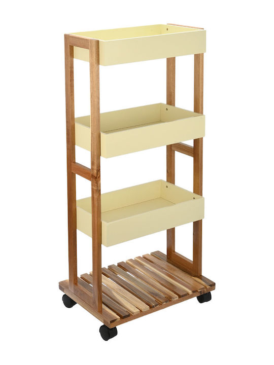 Estia Allure Rack De Bucătărie Din Lemn Cu 4 Locuri Maro 30x40x88cm