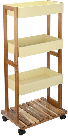 Estia Allure Lebensmittelregal Hölzernes 4 Ebenen Braun 30x40x88cm
