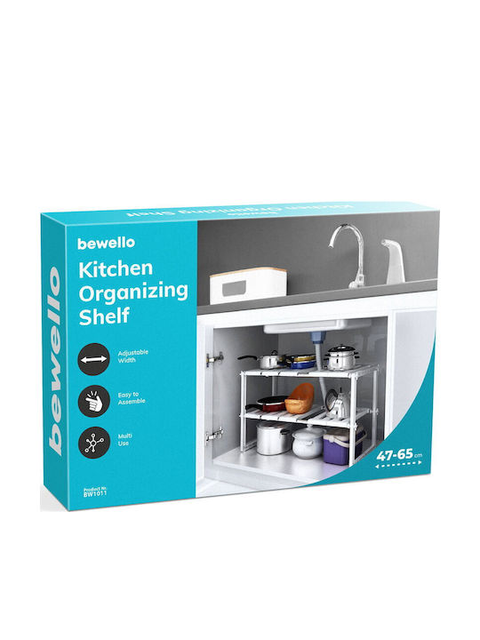 Bewello Plastic Cupboard Shelf 47x26x38cm White