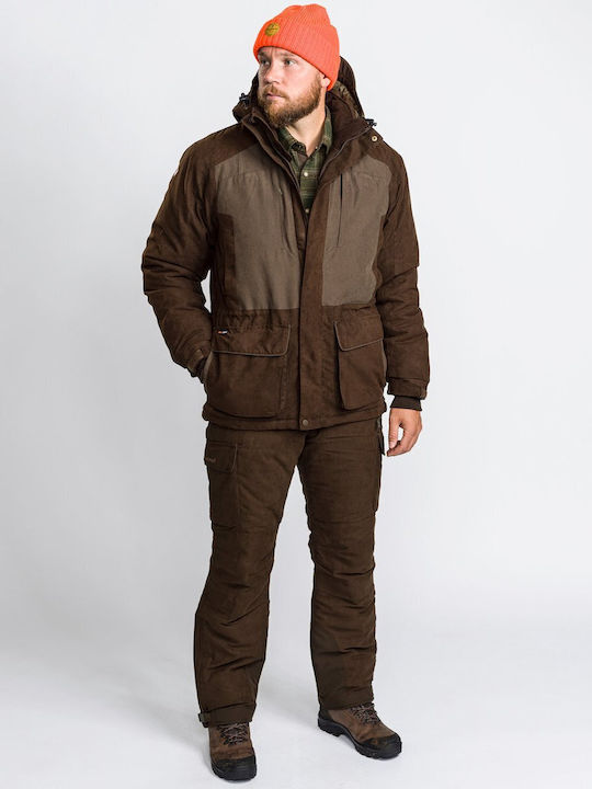Pinewood Abisko 2.0 Jacket Αντιανεμικό Κυνηγετικό Μπουφάν Fleece Καφέ