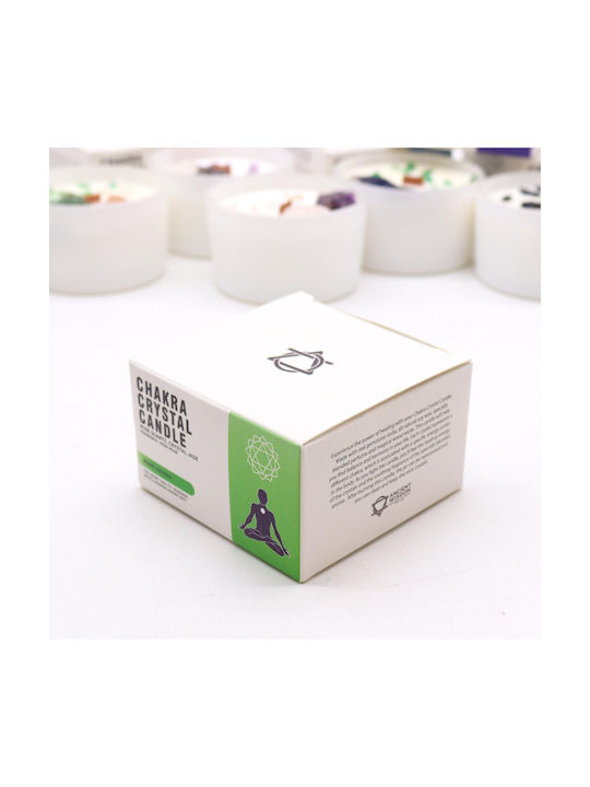 Αρωματικό Κερί Chakra Crystal Candle Heart Chakra 360g