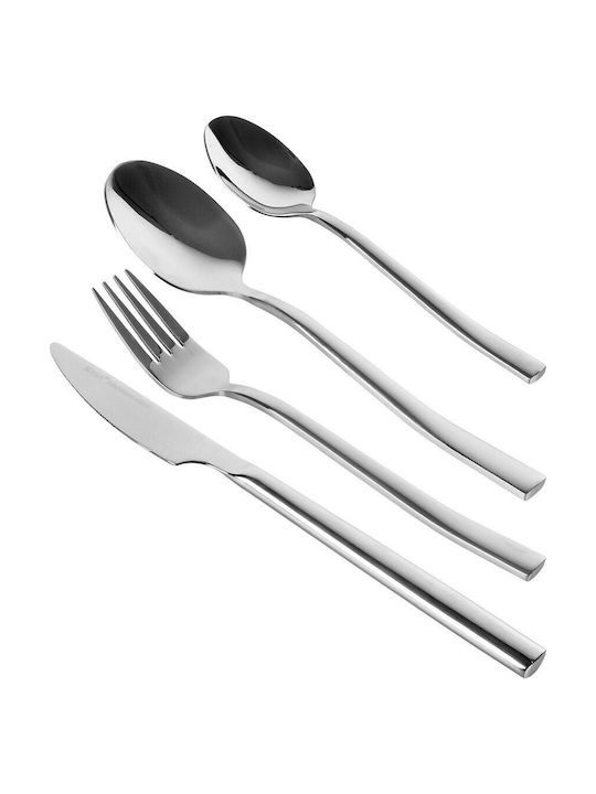 Nava 24-Piece Silver Cutlery Set