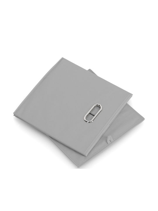 Zeller Coș de Depozitare Tesatura Gri 32x32x32cm 1buc