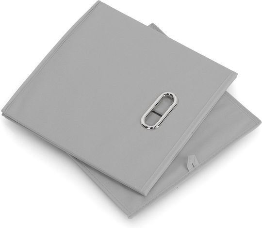 Zeller Aufbewahrungskorb Stoff Gray 32x32x32cm 1Stück