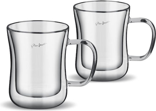 Lamart Set of Cups Coffee Glass Transparent 400ml 2pcs