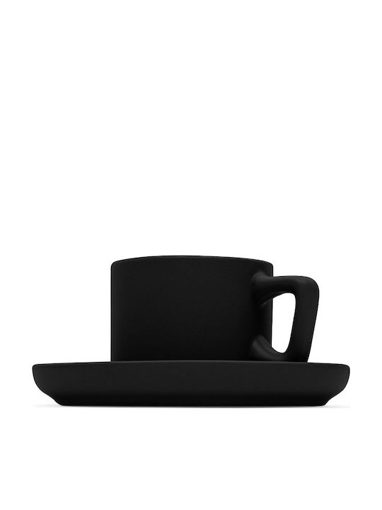 Berlinger Haus Set of Cups Coffee Ceramic Black 100ml 4pcs