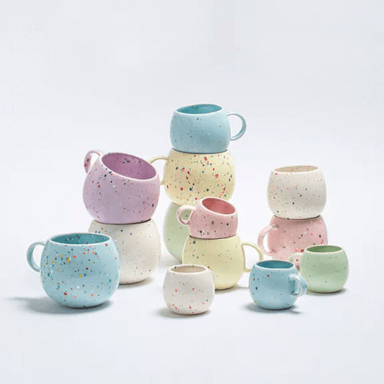 Egg Back Home Set of Cups Cappuccino Ceramic Brown 250ml 6pcs