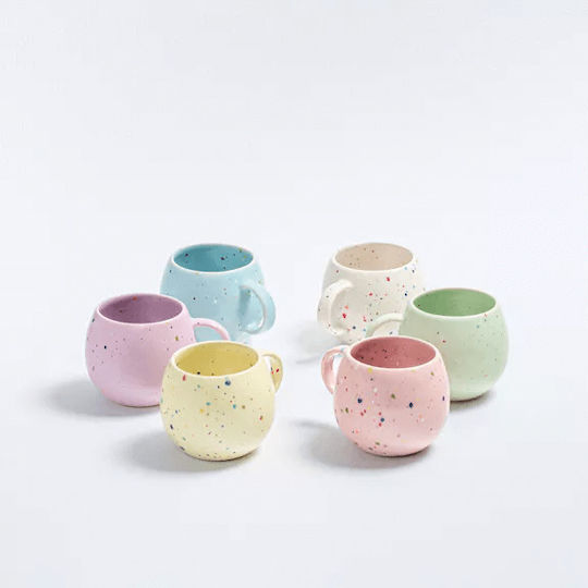 Egg Back Home Set of Cups Cappuccino Ceramic Brown 250ml 6pcs