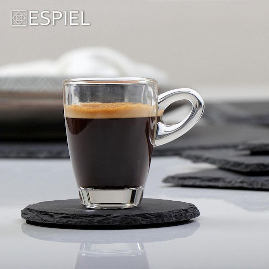 Espiel Mocca Φλιτζάνι Espresso Γυάλινο Διάφανο 75ml
