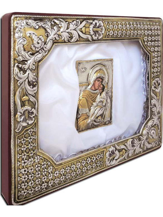 Hochzeitskronen-Hülle Silber Ψάθα Παναγία Epfrysi 29x23cm
