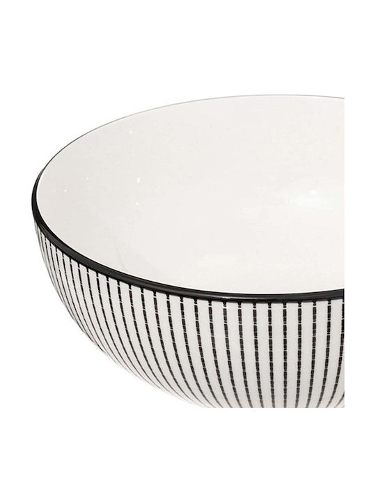 Secret de Gourmet Σαλατιέρα από Πορσελάνη Μαύρη 22.5x22.5x9cm