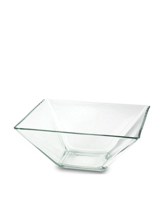 Borgonovo Σαλατιέρα Γυάλινη Διάφανη 20x20x20cm