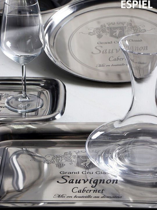 Espiel Salatschüssel Sauvignon Salatschüssel Inox Silber 31x31x5cm 1Stück
