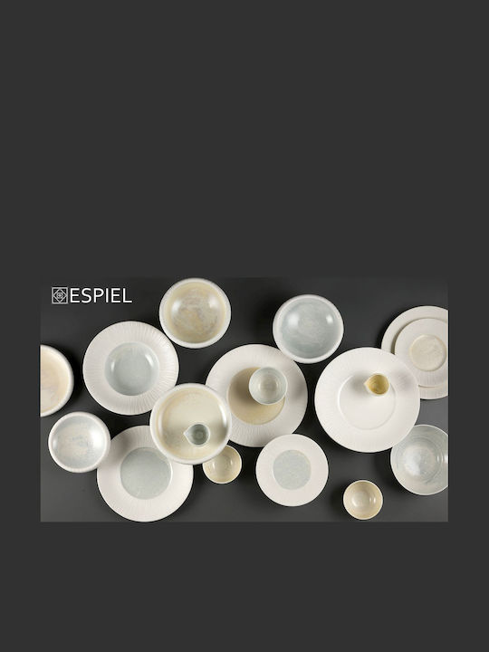 Espiel Zen Sun Porcelain Salad Bowl Beige 20.2x20.2x7cm