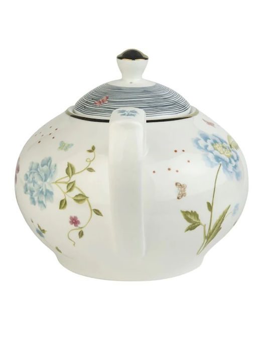 Laura Ashley Heritage Elveden Τσαγιέρα Πορσελάνης White 1600ml
