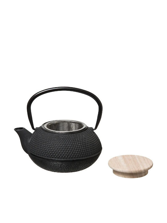 Atmosphera Tea Set with Cup Cast Iron Black 3pcs