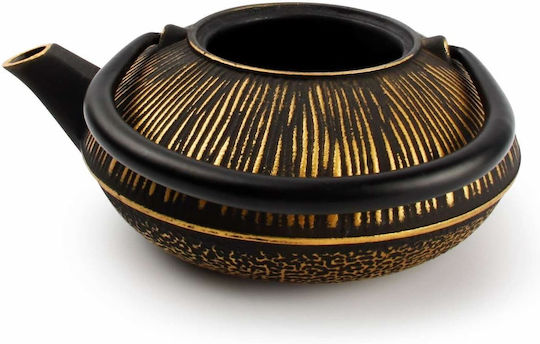 Salt & Pepper Teapot with Filter Cast Iron Gold 500ml